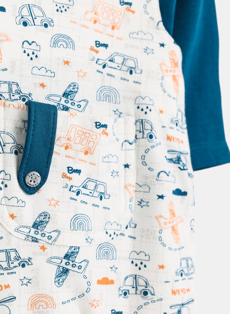 Junior Baby Boys Romper Set Pack Of 2 - Image 2